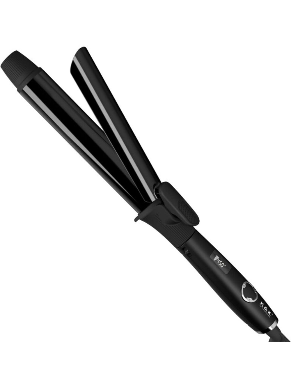 Professional 1.25 Inch Curling Iron - Tourmaline Ceramic, Dual Voltage, Auto Off